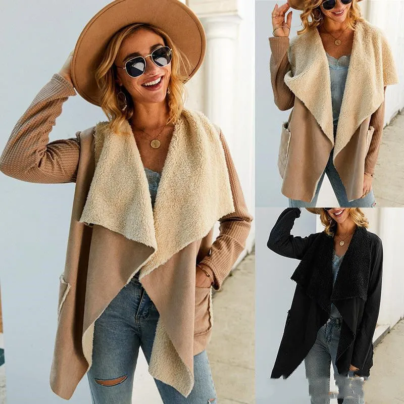 Luxe LSS Lapel Faux Fur Dust Coat