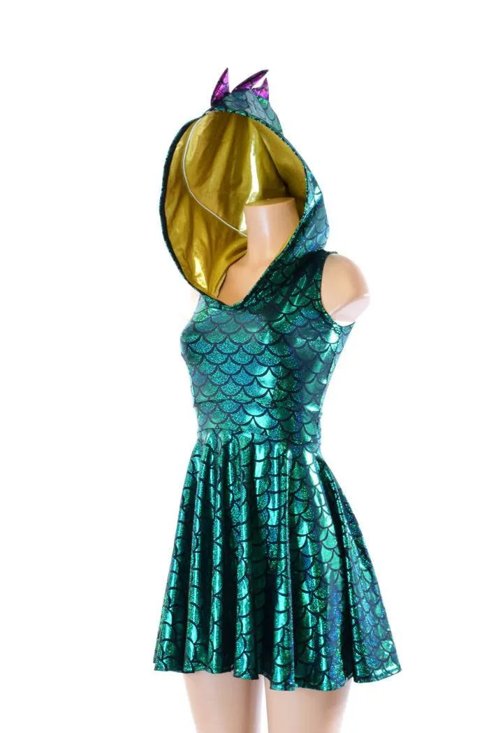 Mardi Gras Dragon Skater Dress