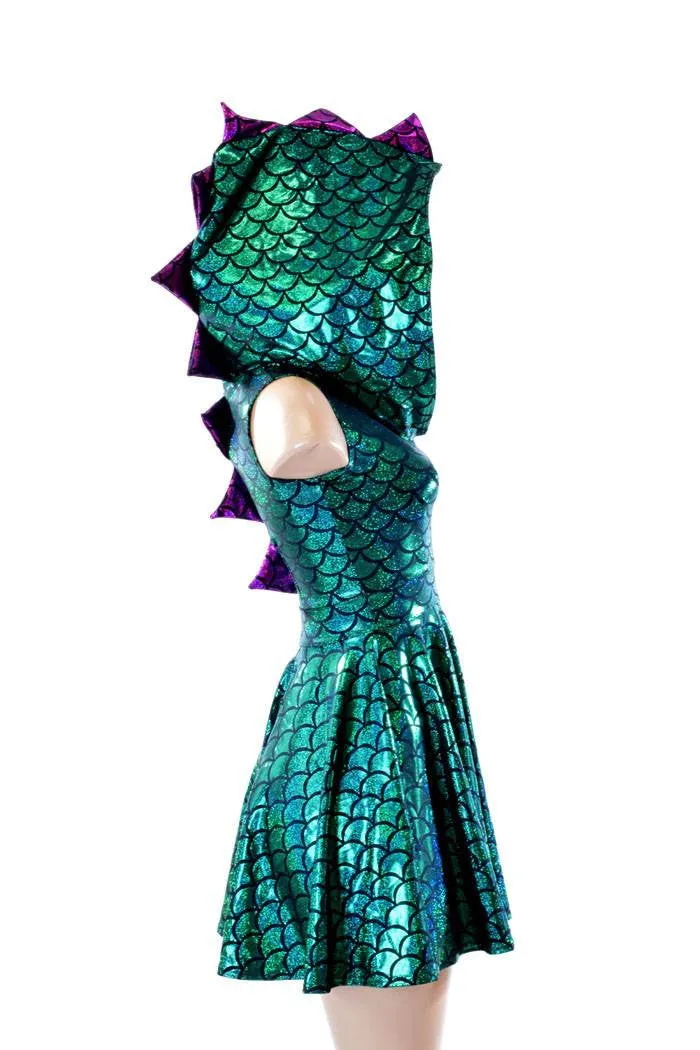 Mardi Gras Dragon Skater Dress