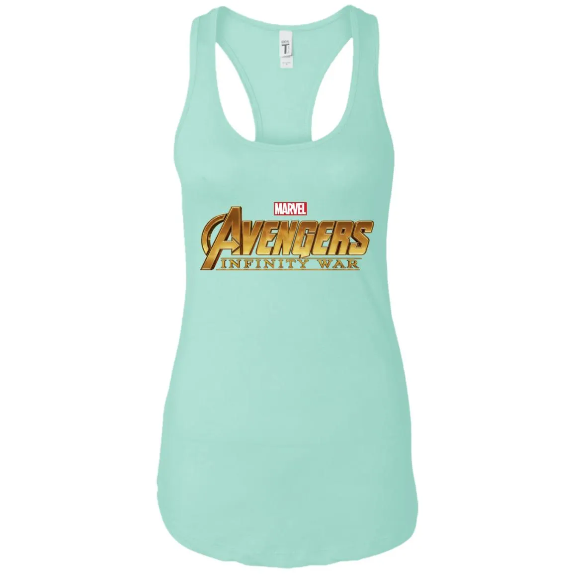 Marvel Avengers Infinity War Golden Logo Women Tank Top