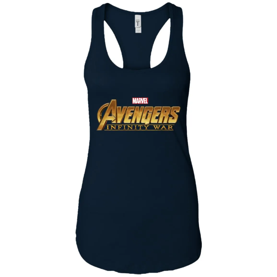 Marvel Avengers Infinity War Golden Logo Women Tank Top