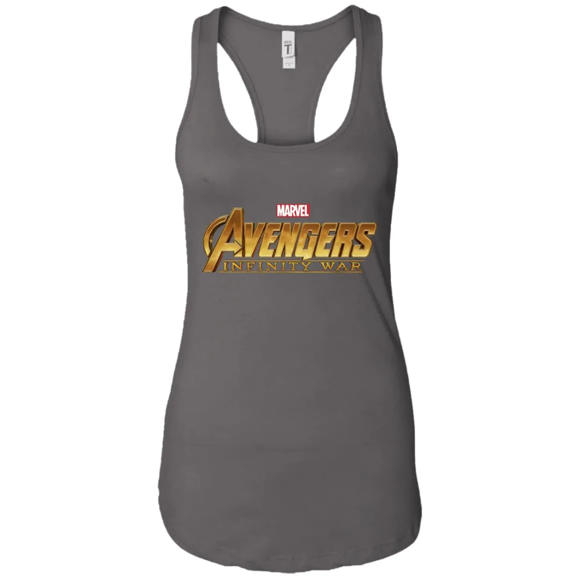 Marvel Avengers Infinity War Golden Logo Women Tank Top