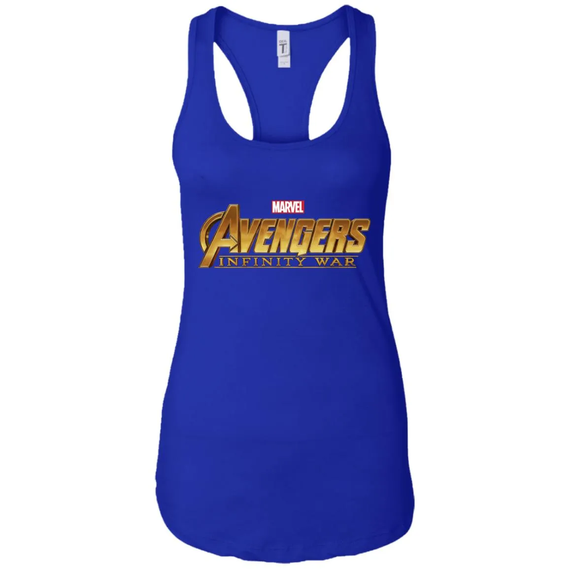 Marvel Avengers Infinity War Golden Logo Women Tank Top