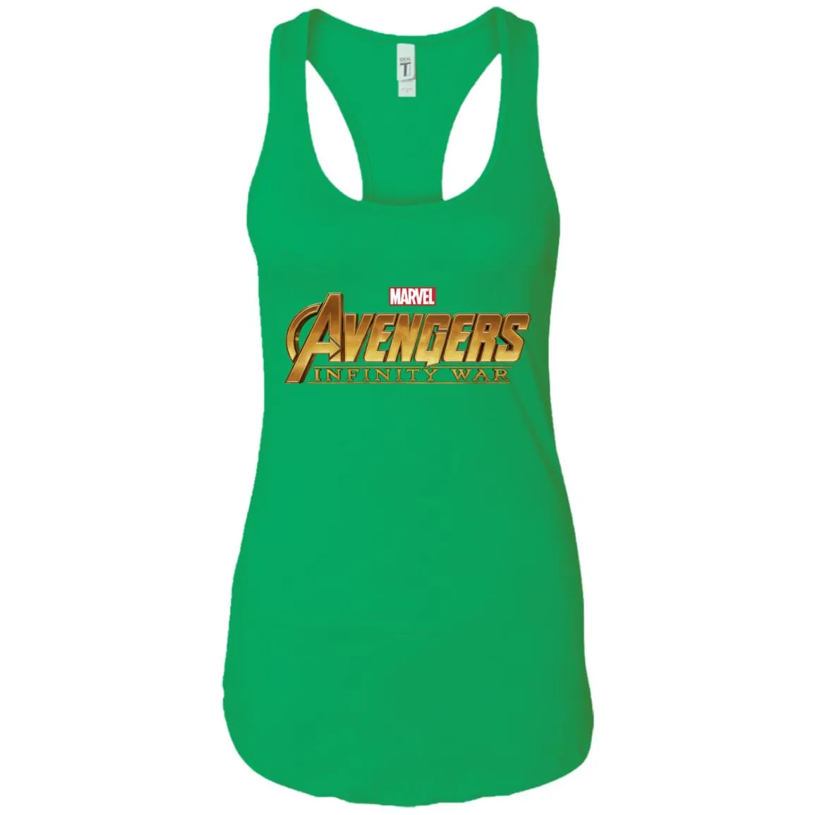 Marvel Avengers Infinity War Golden Logo Women Tank Top