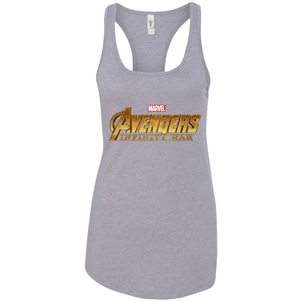 Marvel Avengers Infinity War Golden Logo Women Tank Top