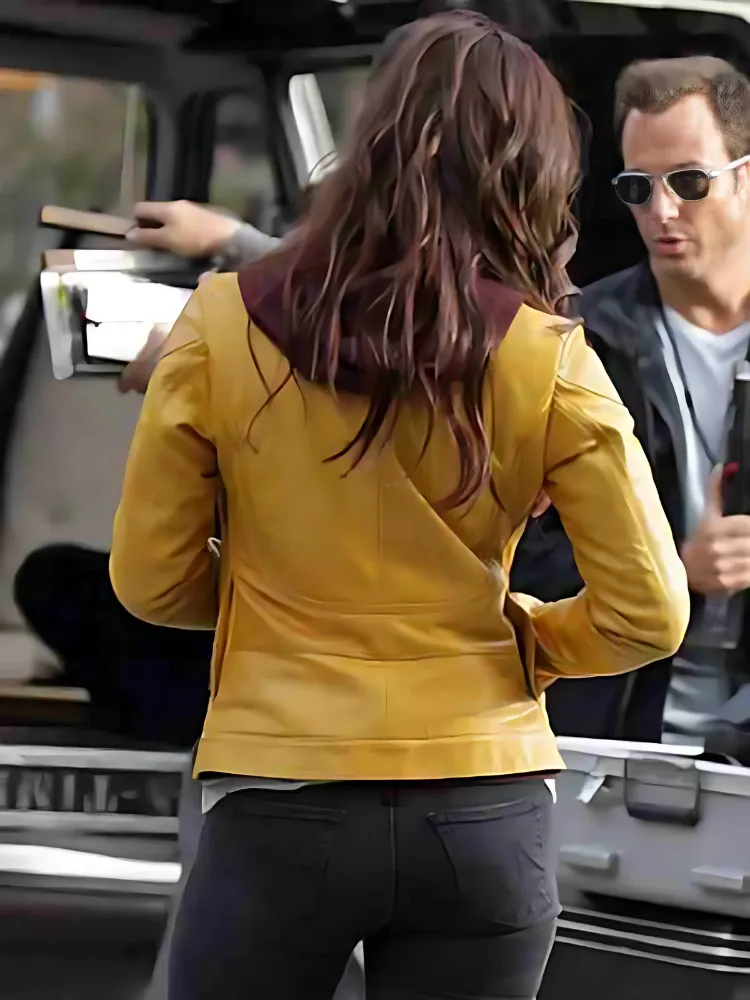 Megan Fox Yellow Leather Jacket Ninja Turtles