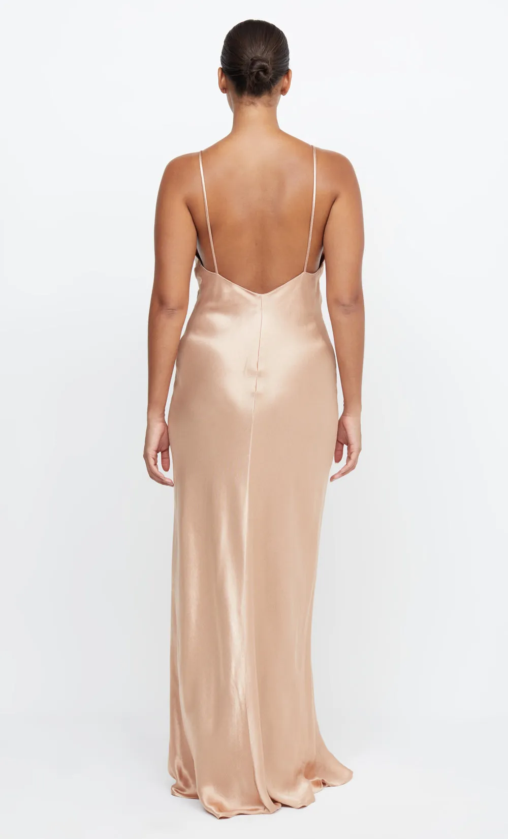 MOON DANCE V MAXI DRESS - ROSE GOLD