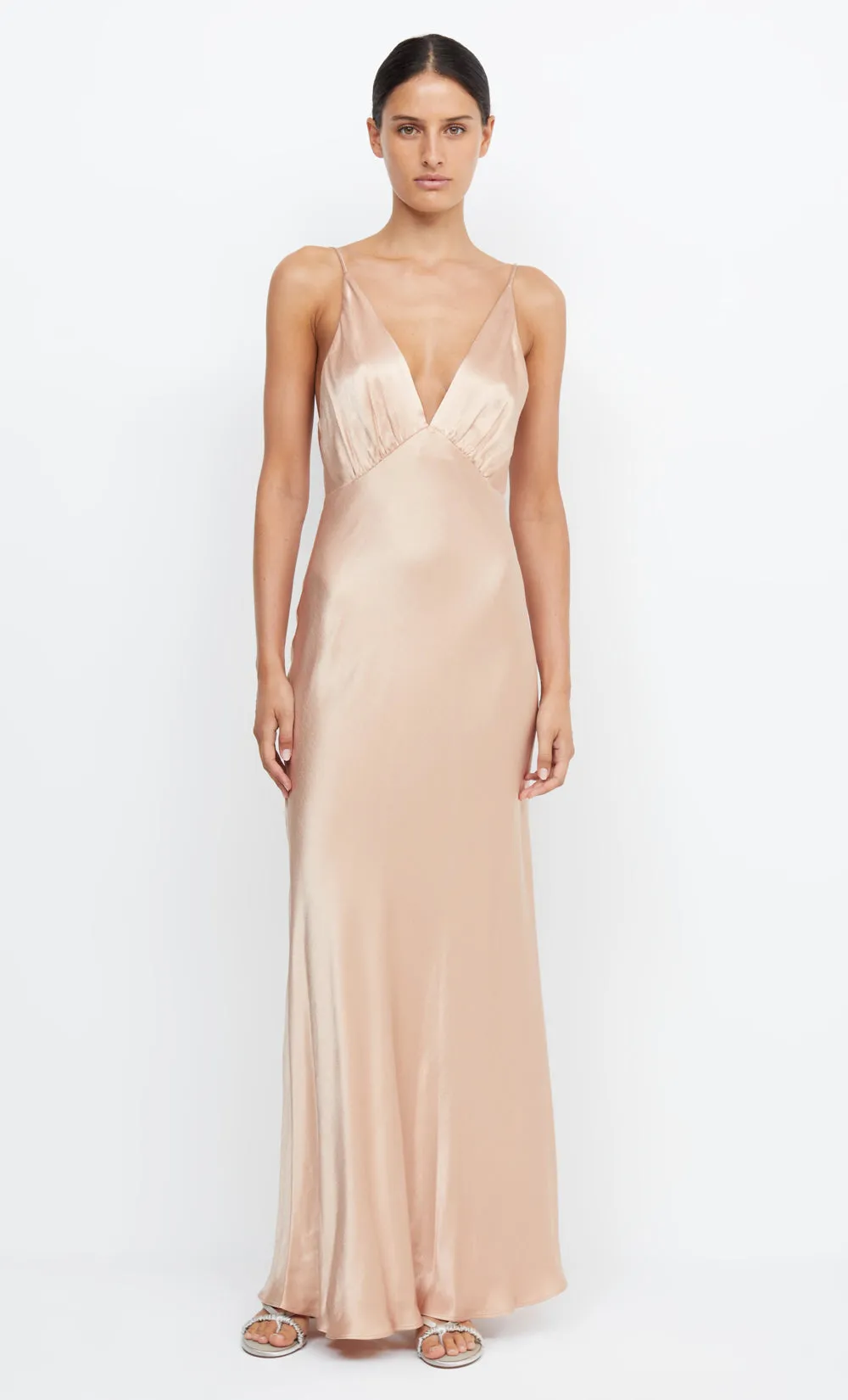 MOON DANCE V MAXI DRESS - ROSE GOLD