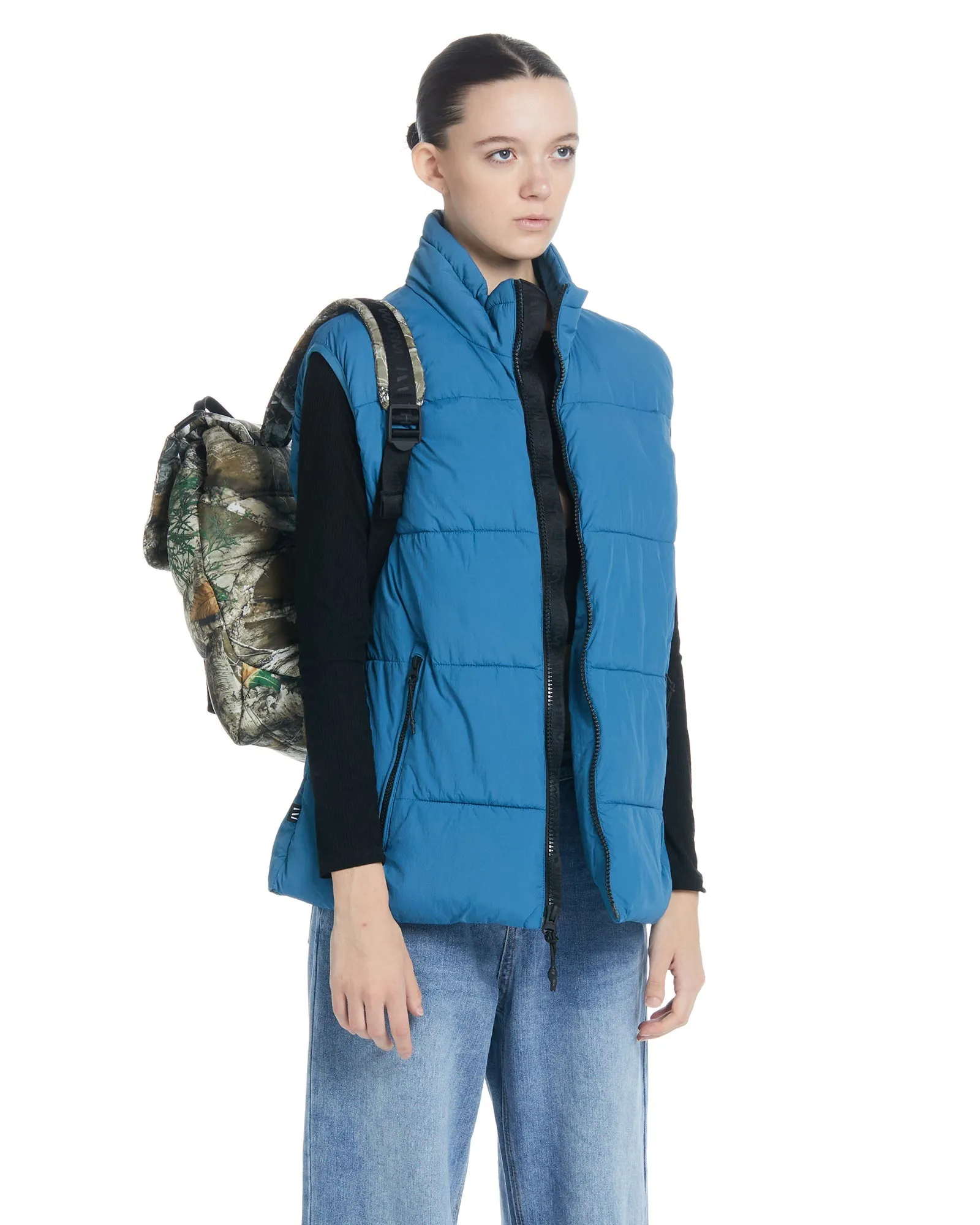 Puffer Vest - Blue Steel