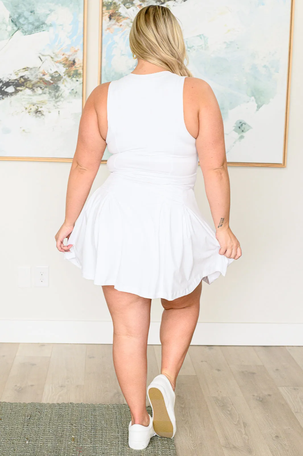 RAE MODE- Hop, Skip and a Jump Dress and Shorts Set in White