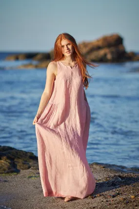 Relaxed Linen Maxi Dress