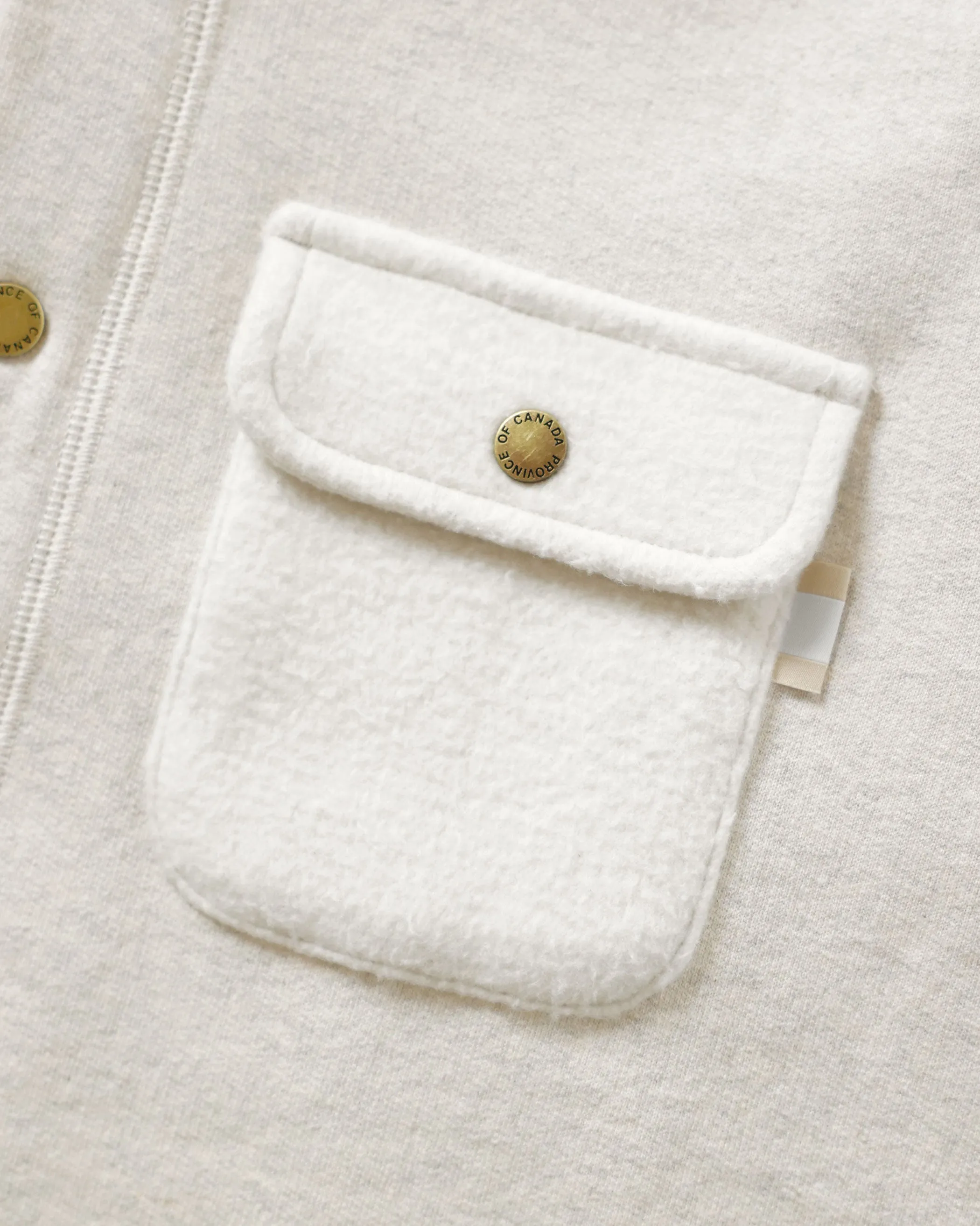 Reverse Fleece Jacket Eggshell - Unisex