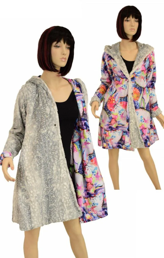 Reversible Minky A Line Coat