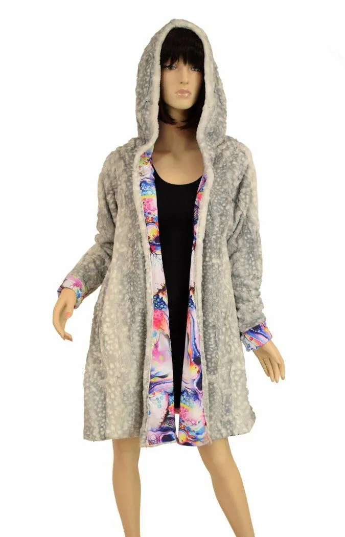 Reversible Minky A Line Coat