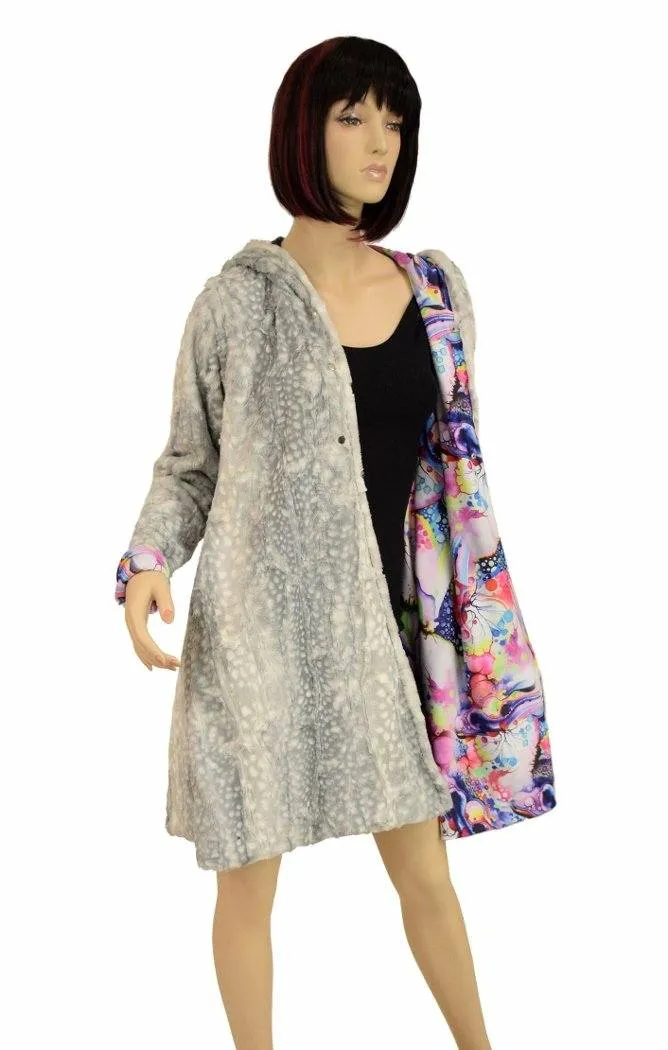 Reversible Minky A Line Coat