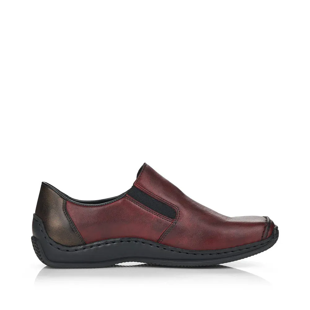 Rieker L1759 Celia Slip-On - Red (Burgundy)