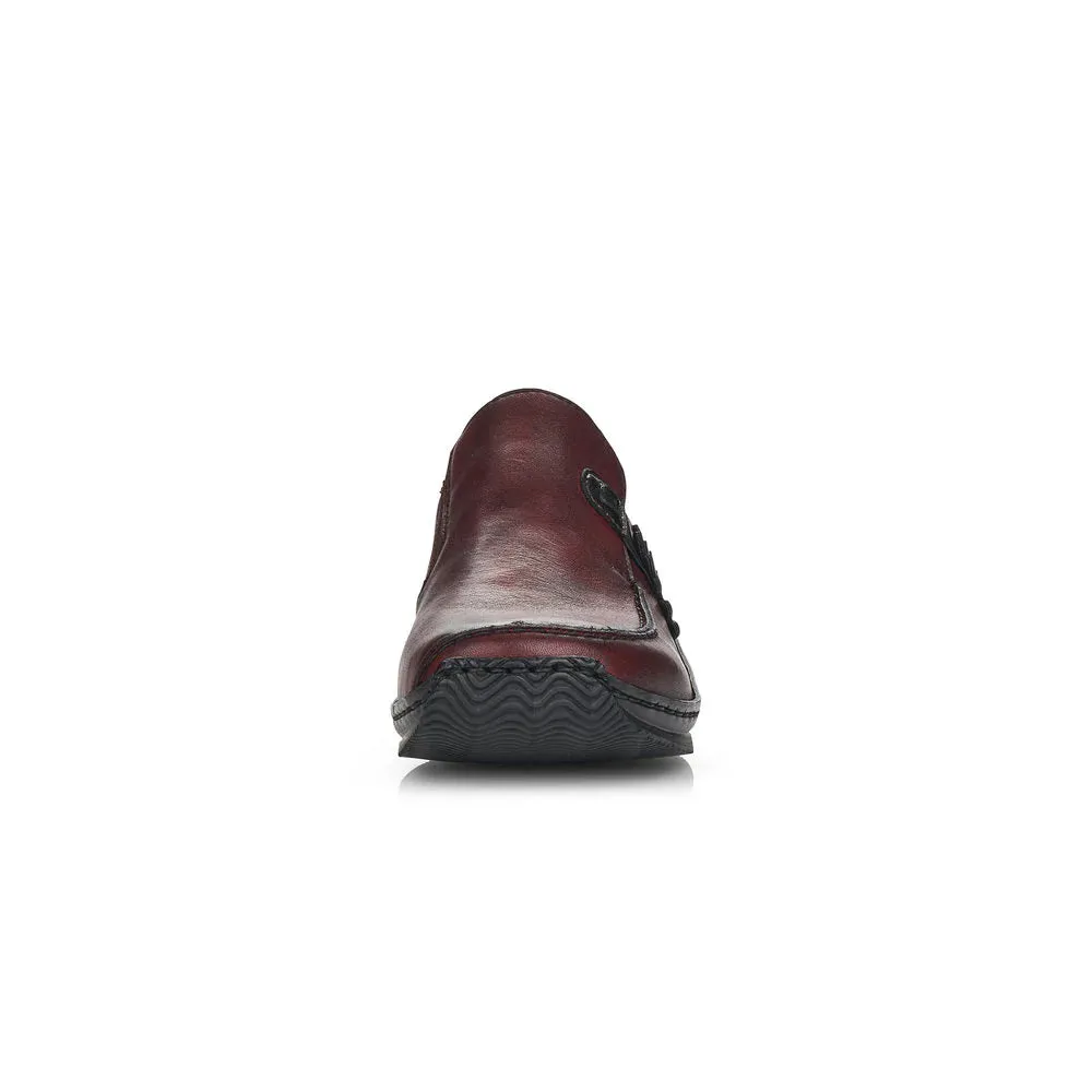 Rieker L1759 Celia Slip-On - Red (Burgundy)