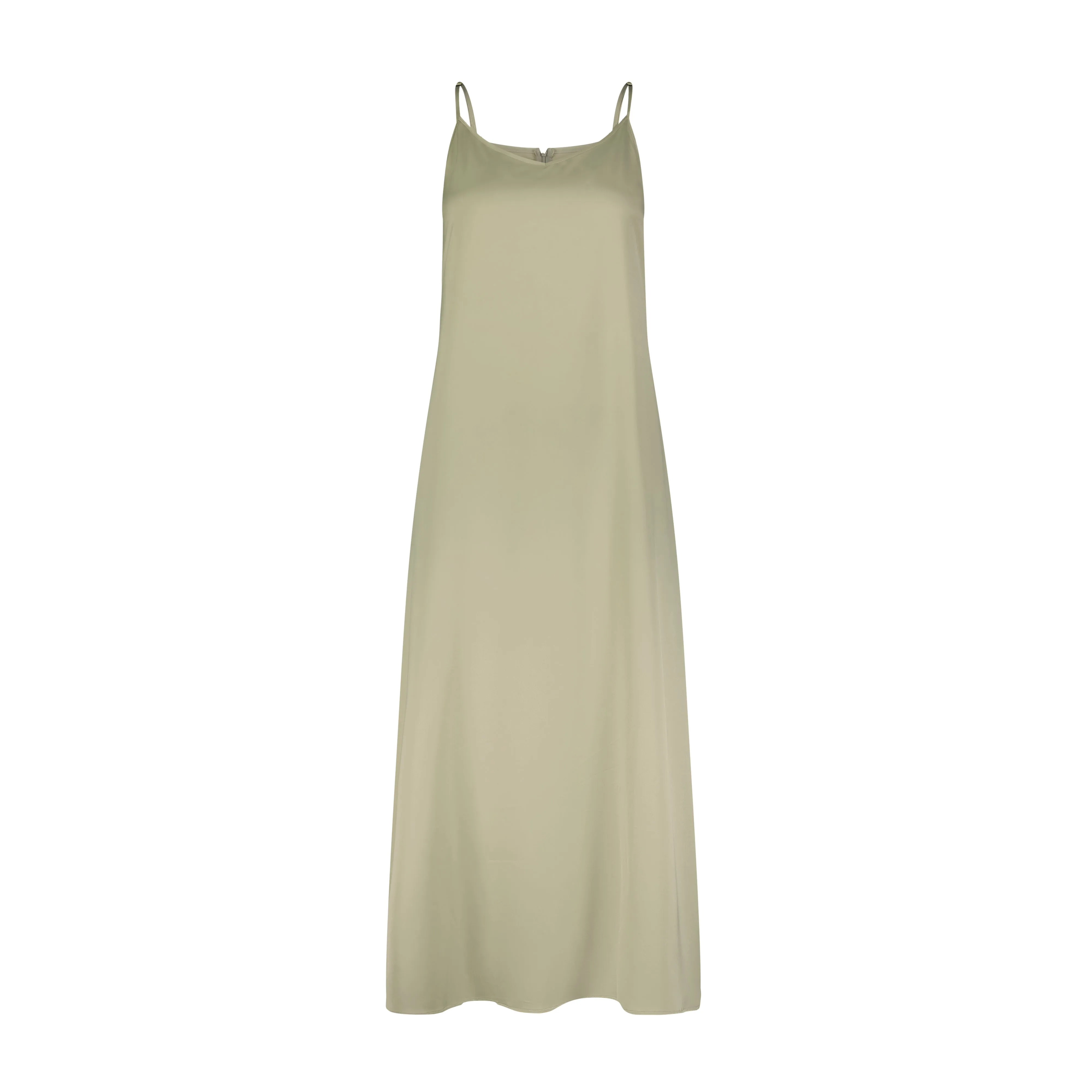 Satin Slip Dress- Sage