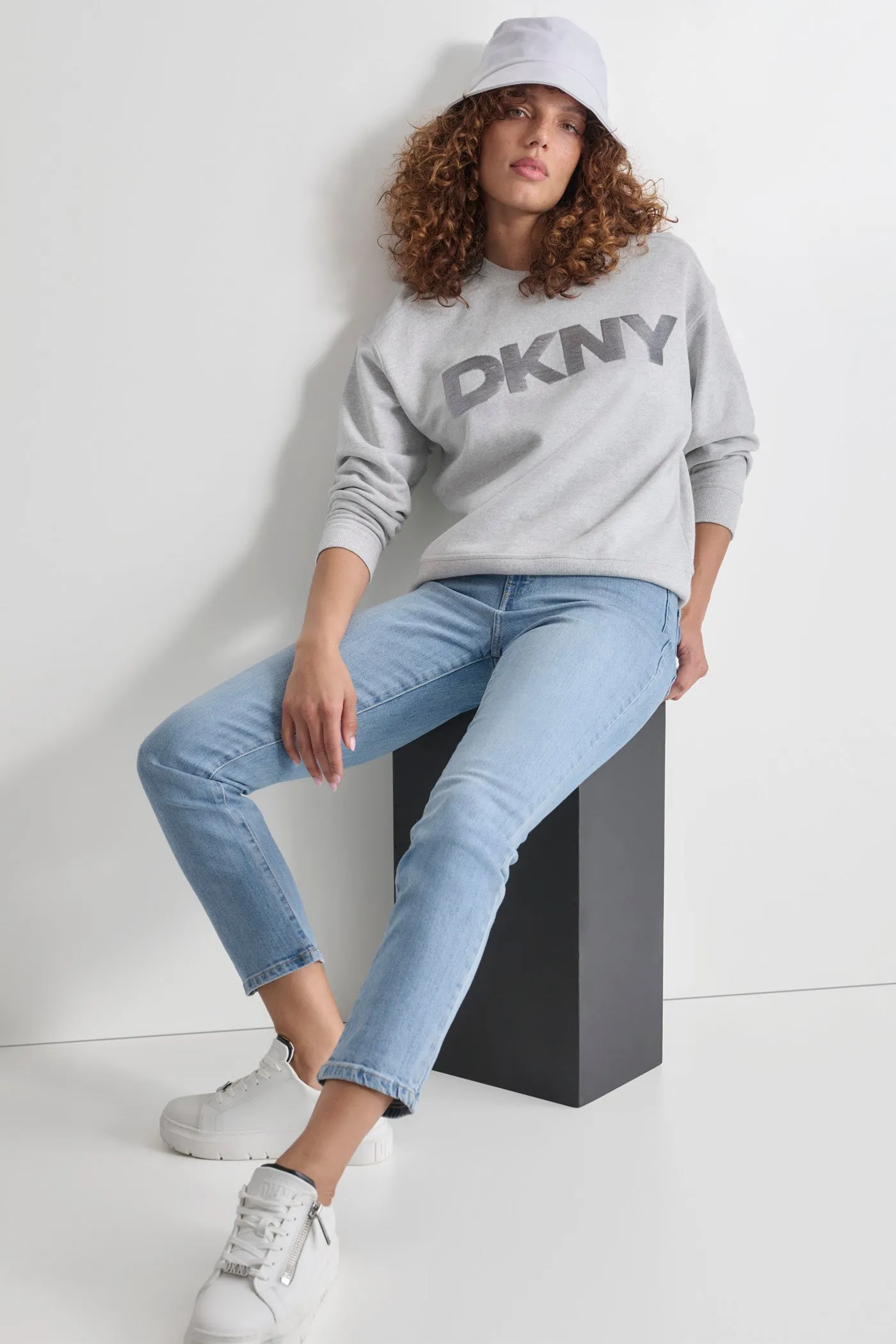 SEQUIN LOGO SWEATSHIRT