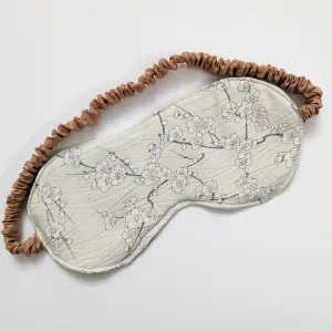 Silk Kimono Sleep Eye Mask - Plum blossoms