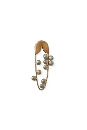 Small Safety Pin Bell in Brass by Fog Linen Work