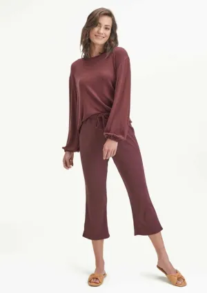 Splendid - Hazel Rib Pant in Currant