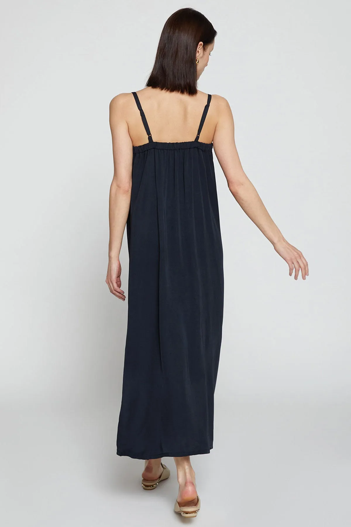 Stateside Dove Modal Slip Dress in Black