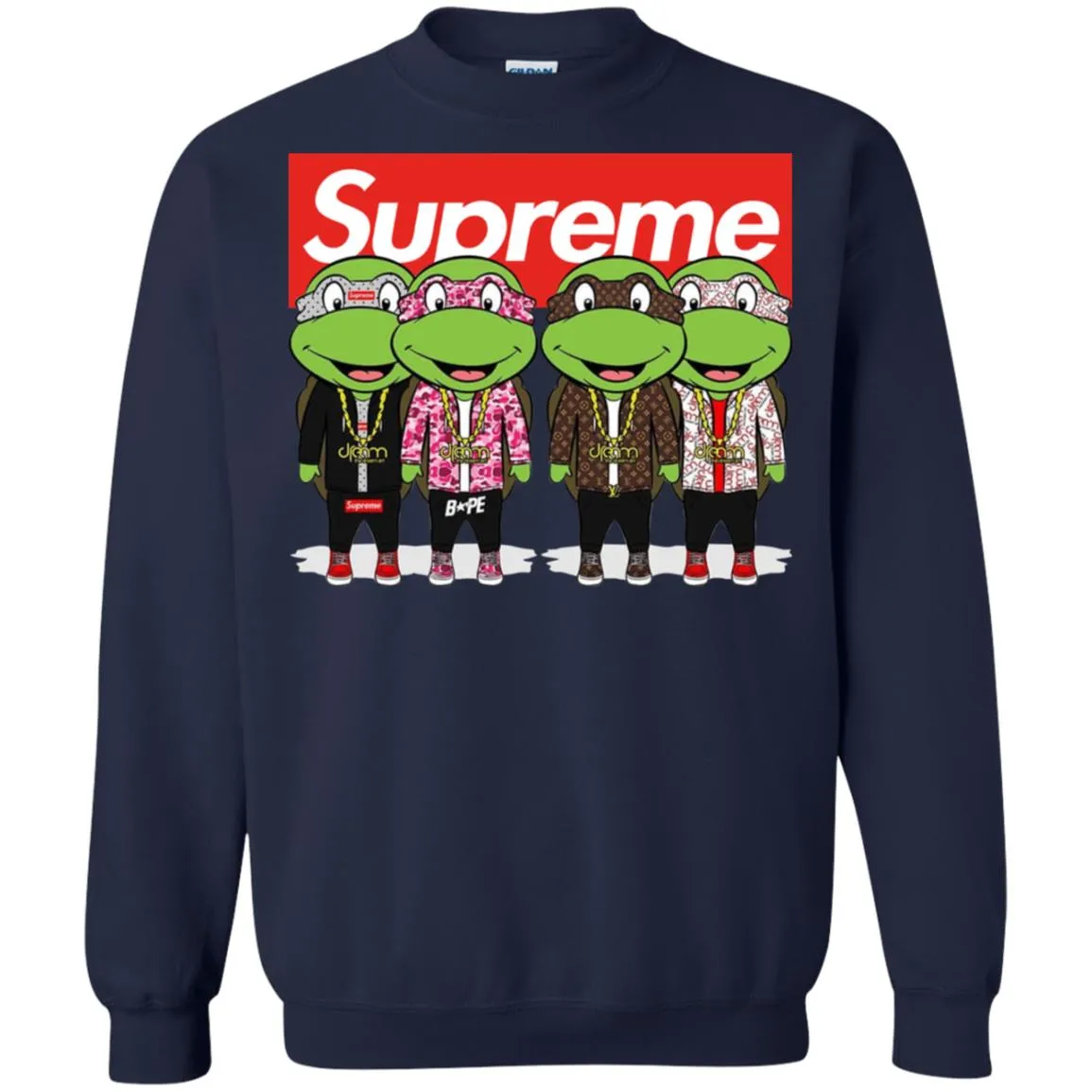 Supreme Turtle T-shirt Crewneck Pullover Sweatshirt