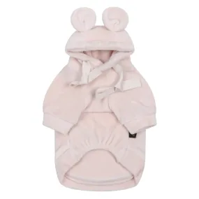 Teddy Bear Ear-Shaped Hoodie - Ivory