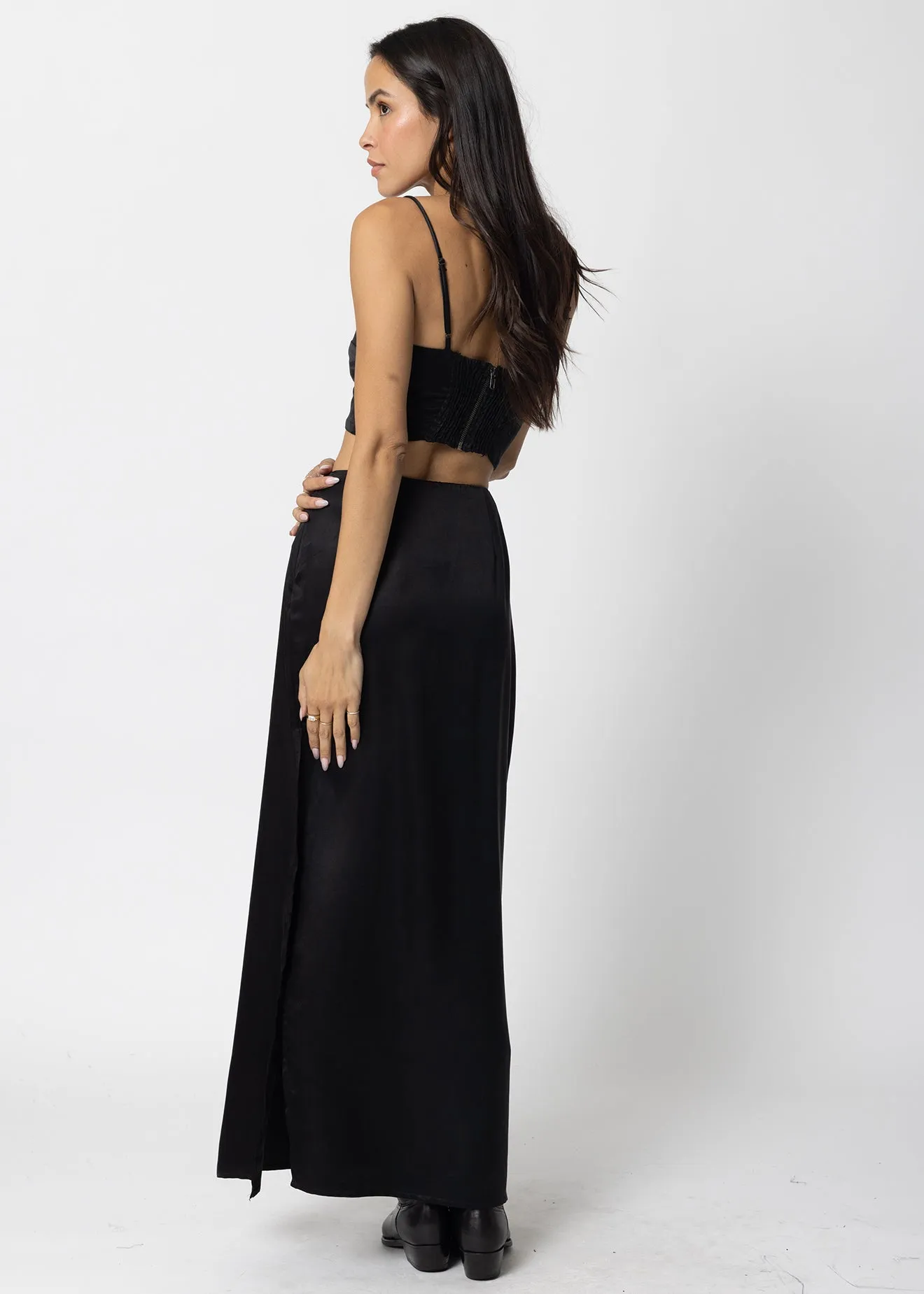 THE CUPRO SILKY DANI MAXI SKIRT