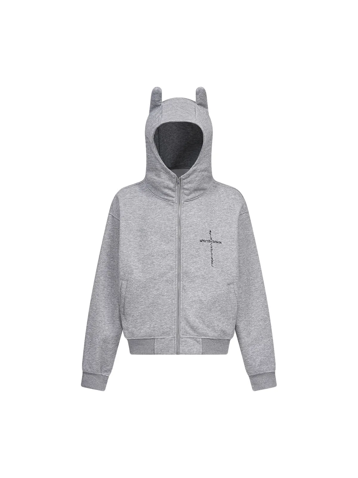 Thesupermade Devil Ear Washed Cardigan Hooded Jacket