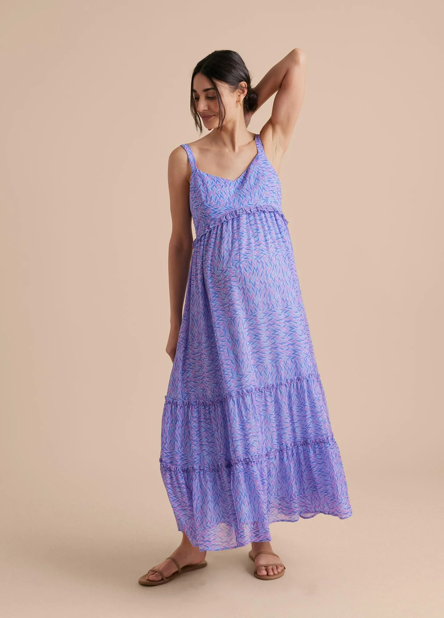 Tiered Ruffle Maxi Dress