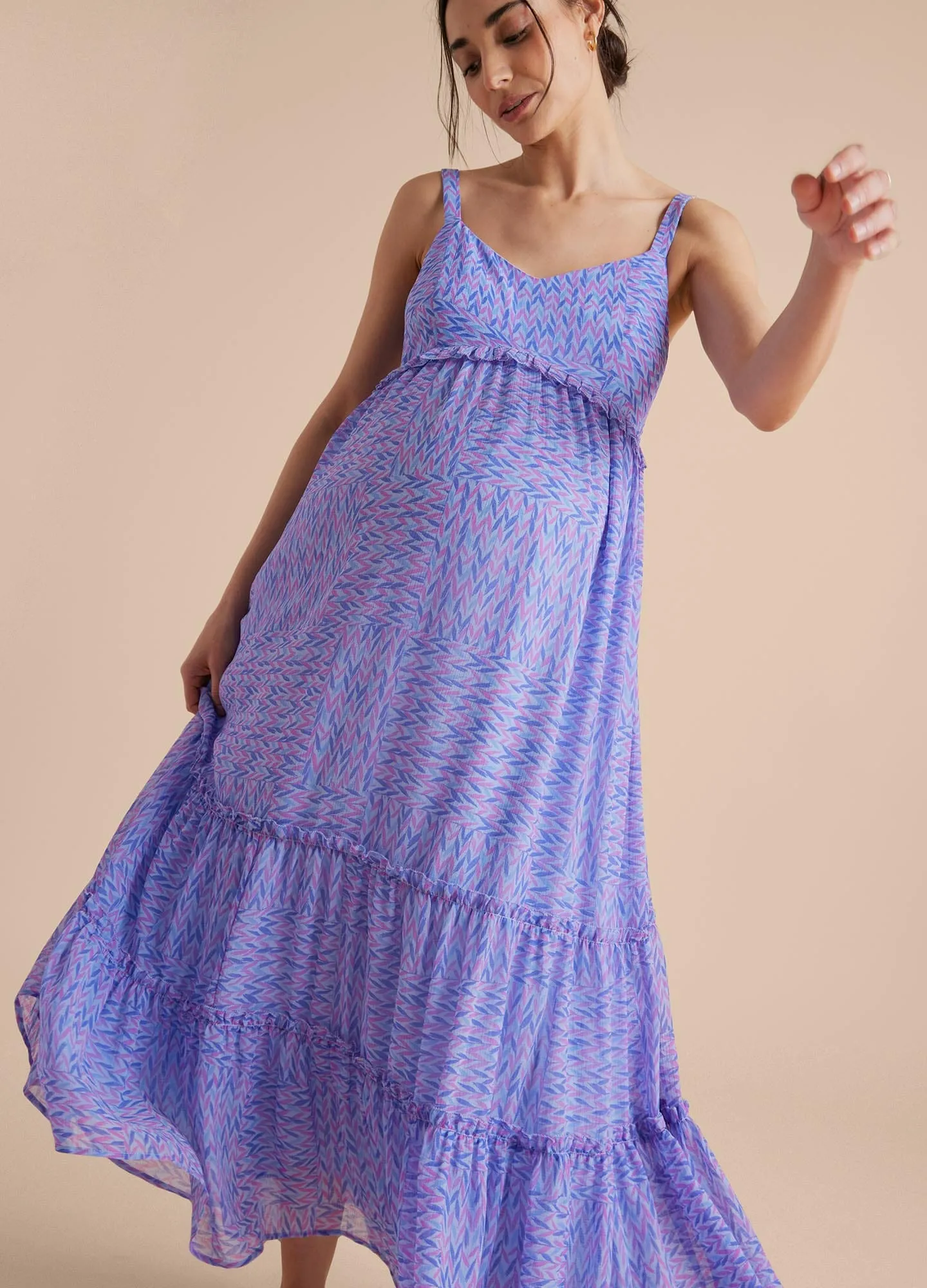 Tiered Ruffle Maxi Dress