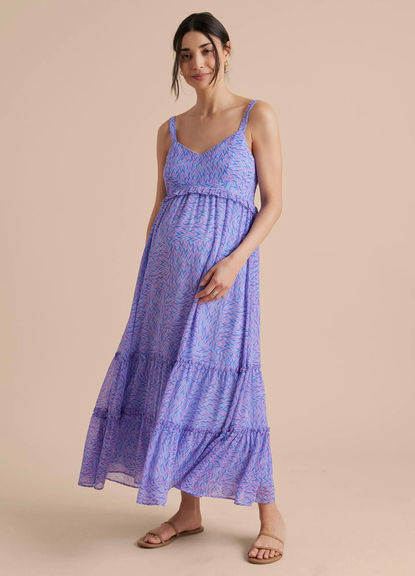 Tiered Ruffle Maxi Dress