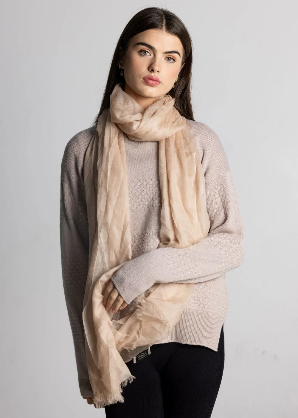 Ultra Fine Cashmere Pashmina - Beige