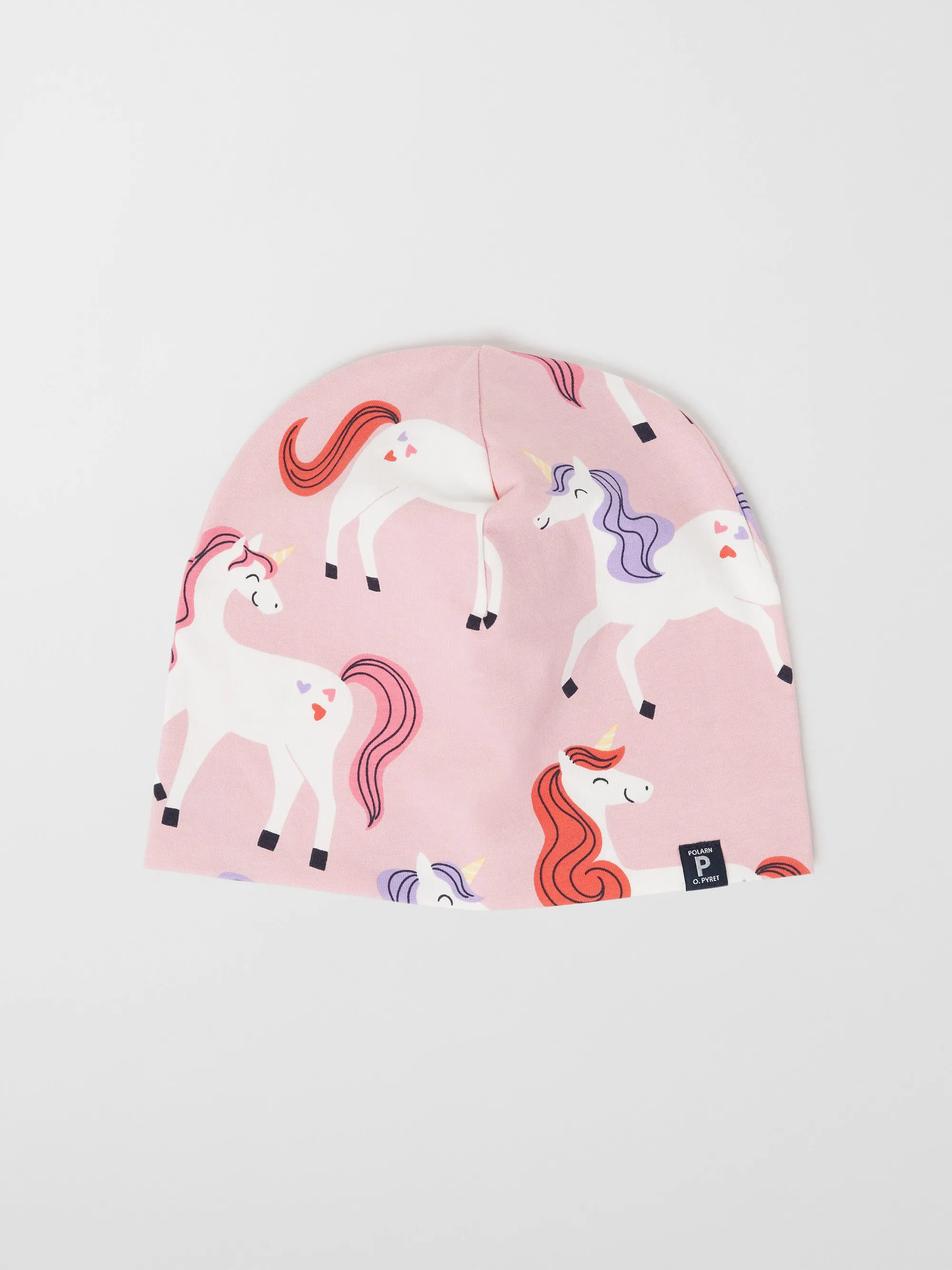 Unicorn Print Kids Beanie Hat