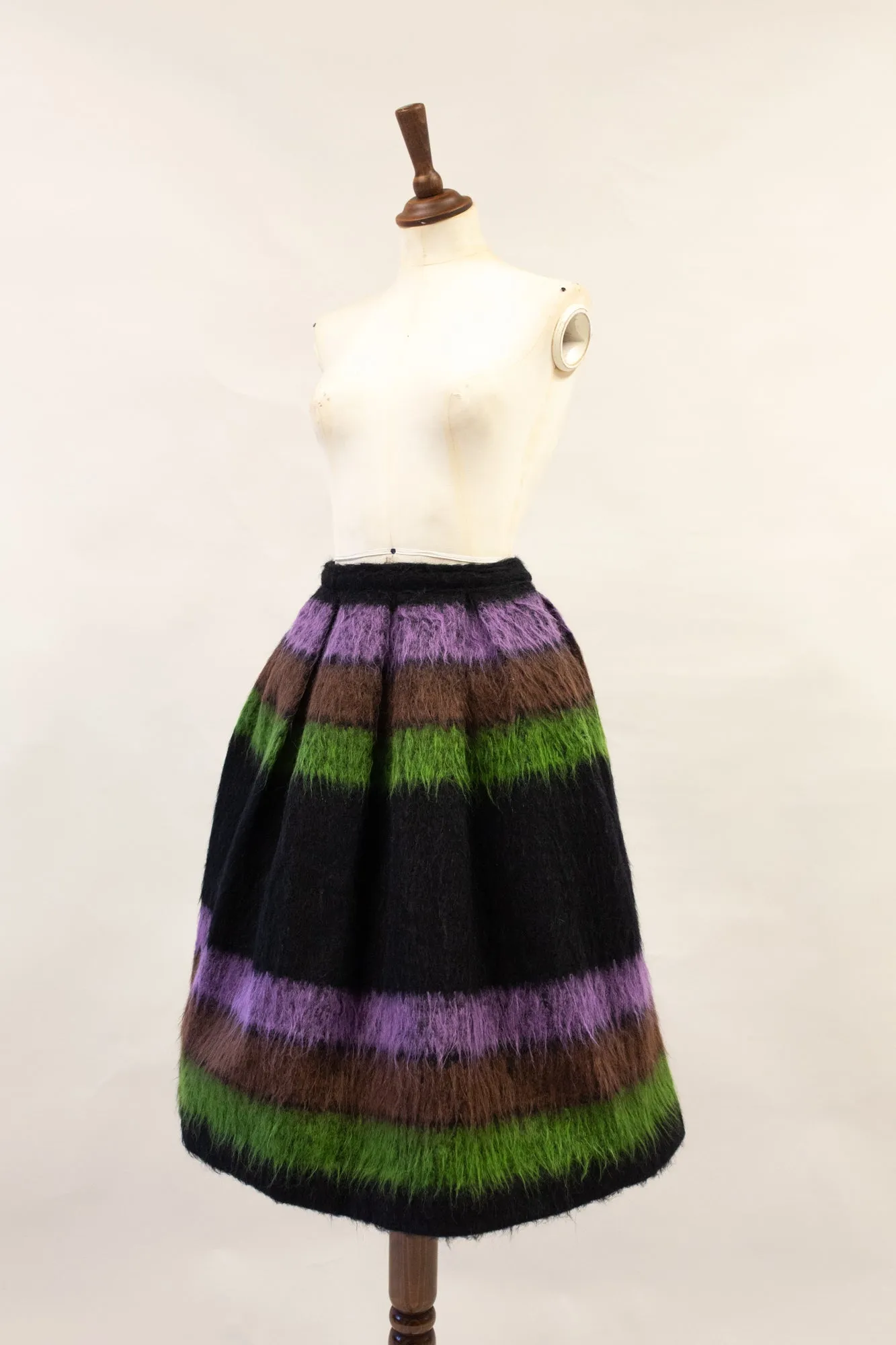 Vintage 1950s Mohair Midi Skirt