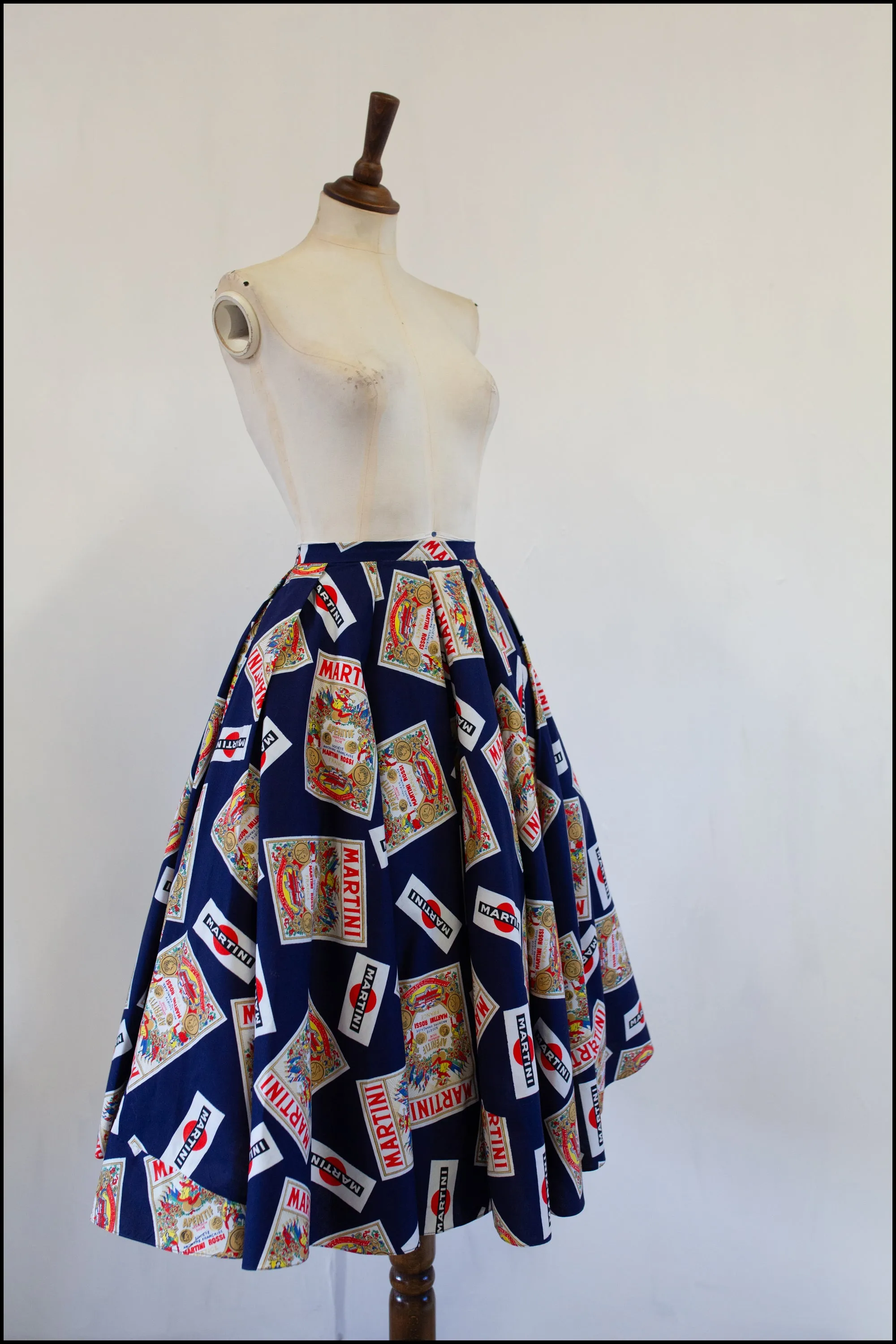 Vintage 1970s does 1950s Martini Skirt