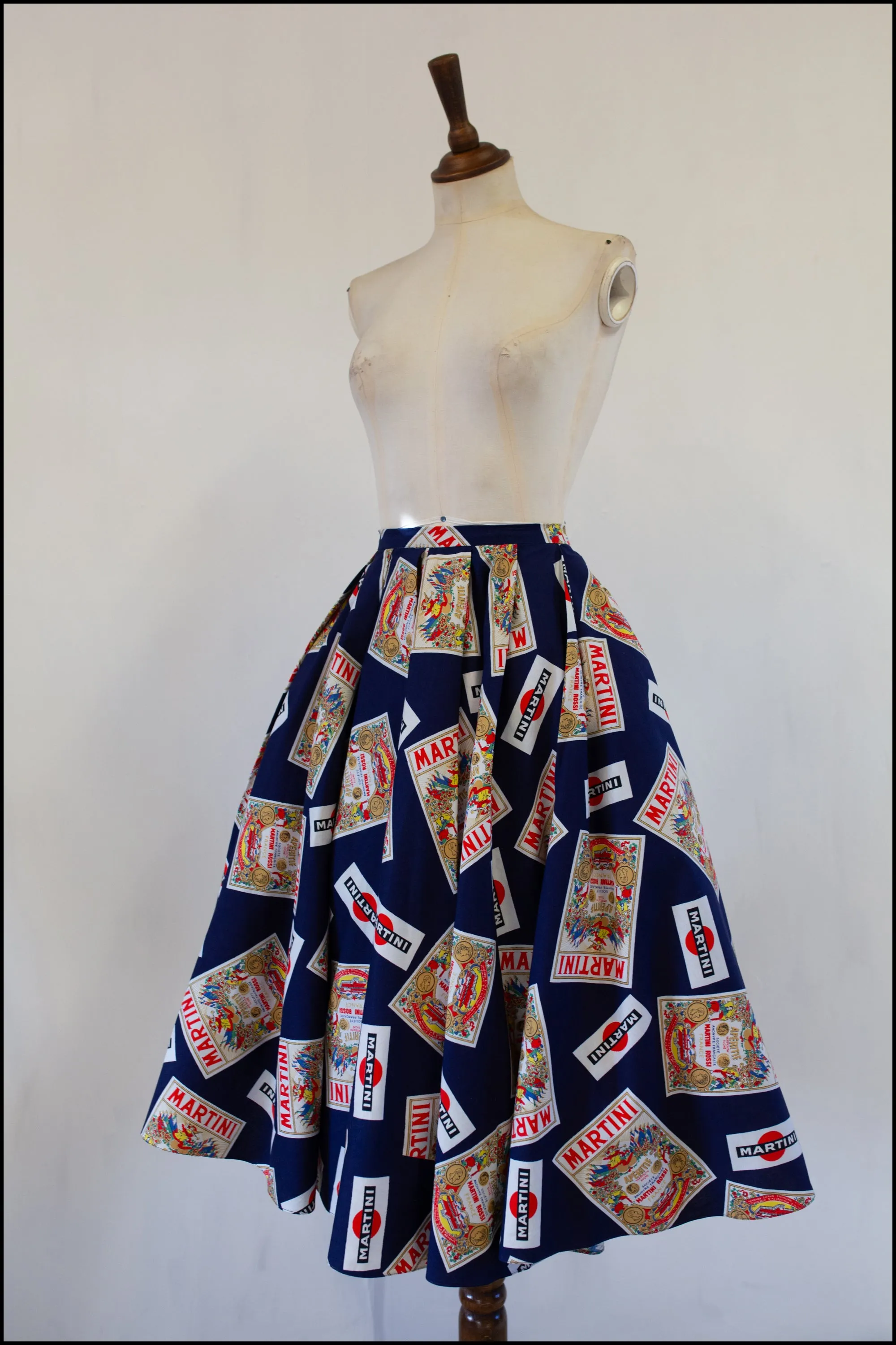 Vintage 1970s does 1950s Martini Skirt