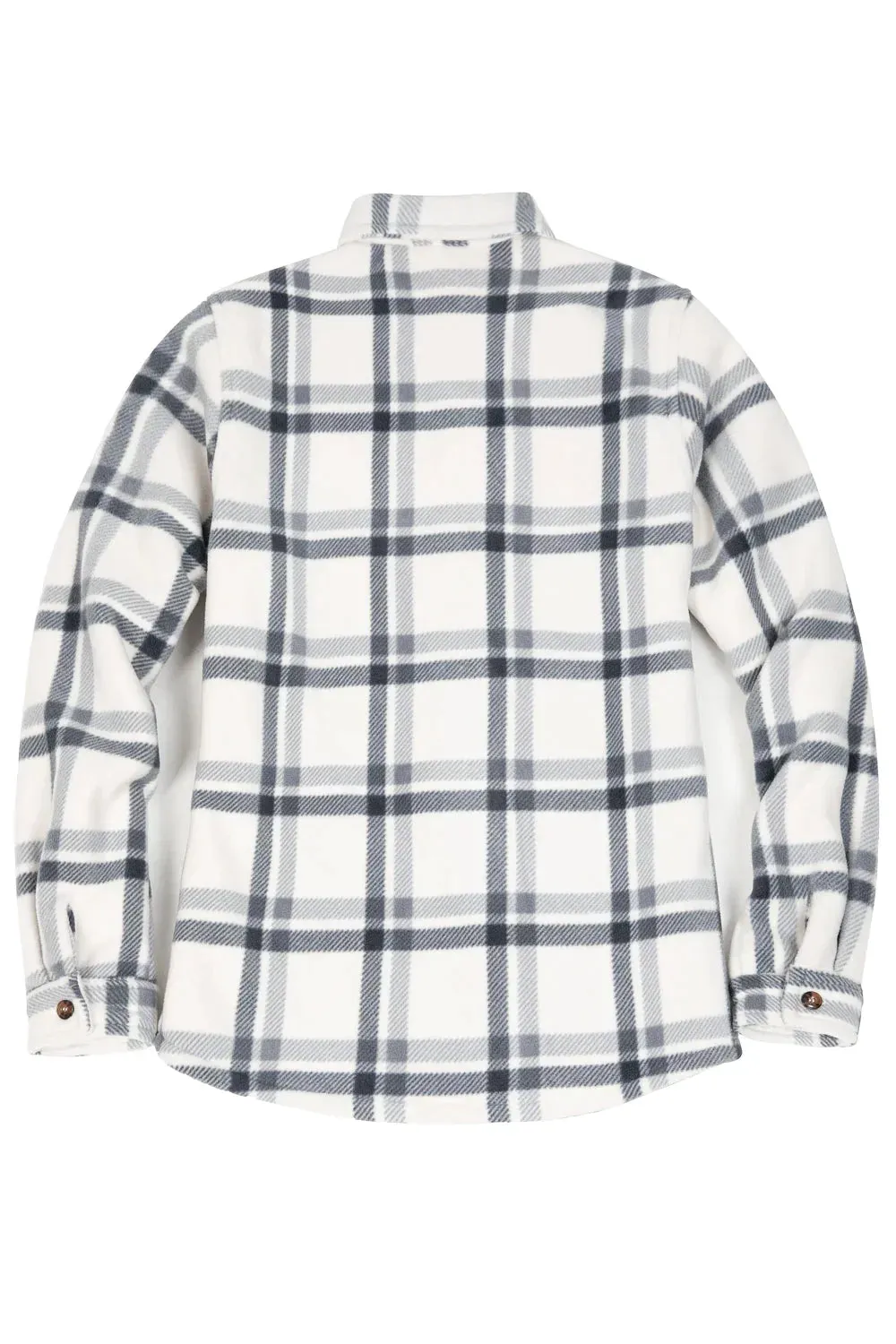 Women's Matching Family Button Up Black White Plaid Jacket