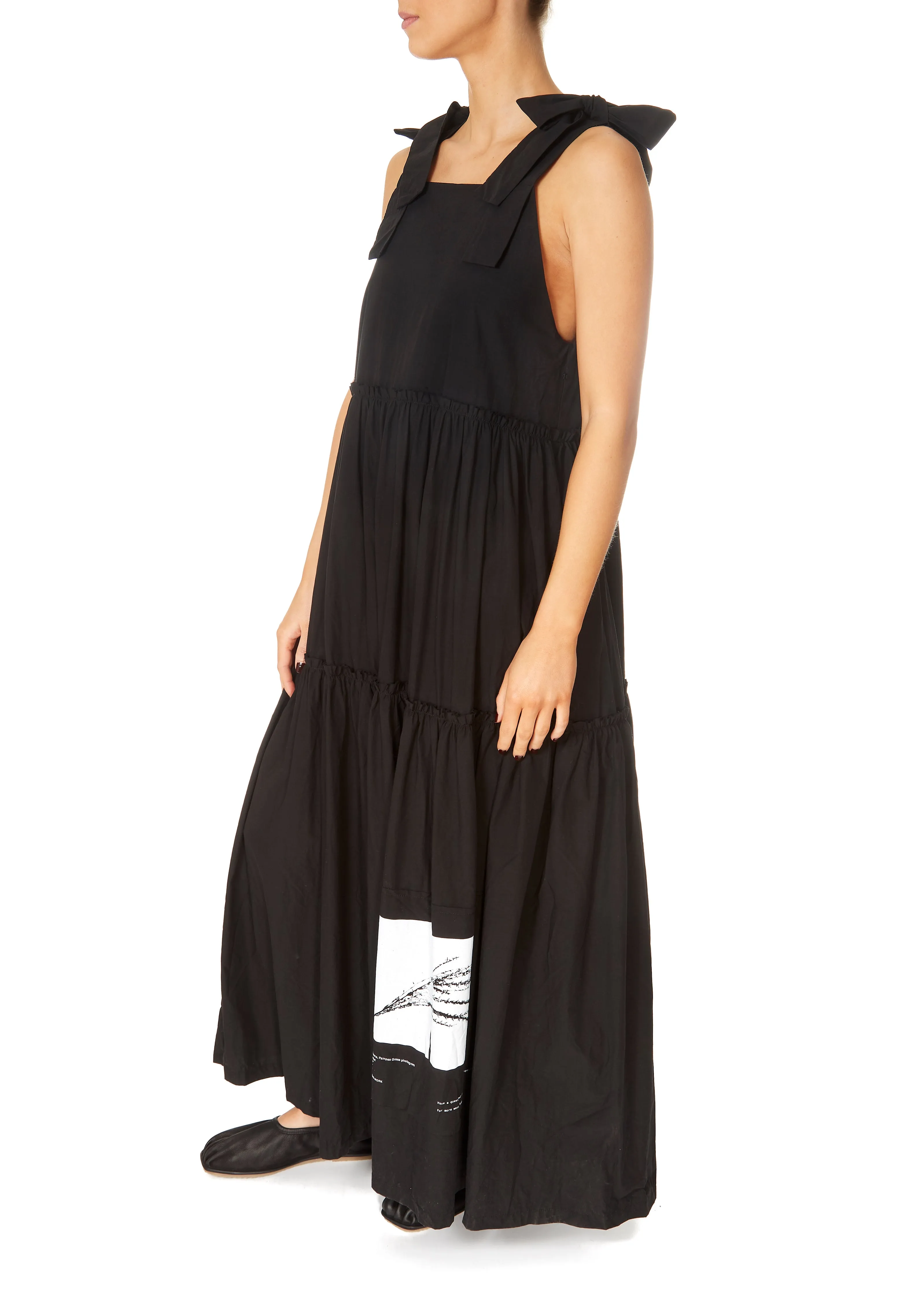 XD Fashion Colo Tiered Dress Black